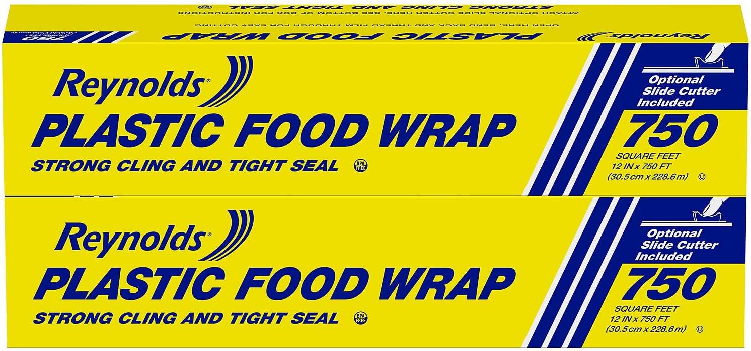 Reynolds Foodservice Plastic Wrap, 750 Square Feet, 740 Sq Ft (Pack of 2)