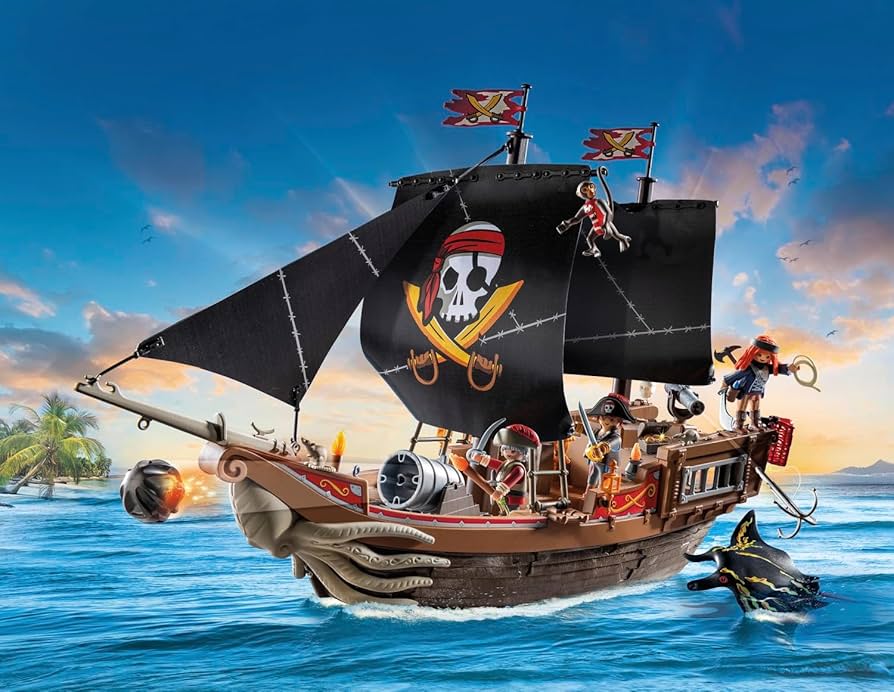 Amazon.com: Playmobil Pirates: Large Pirate Ship