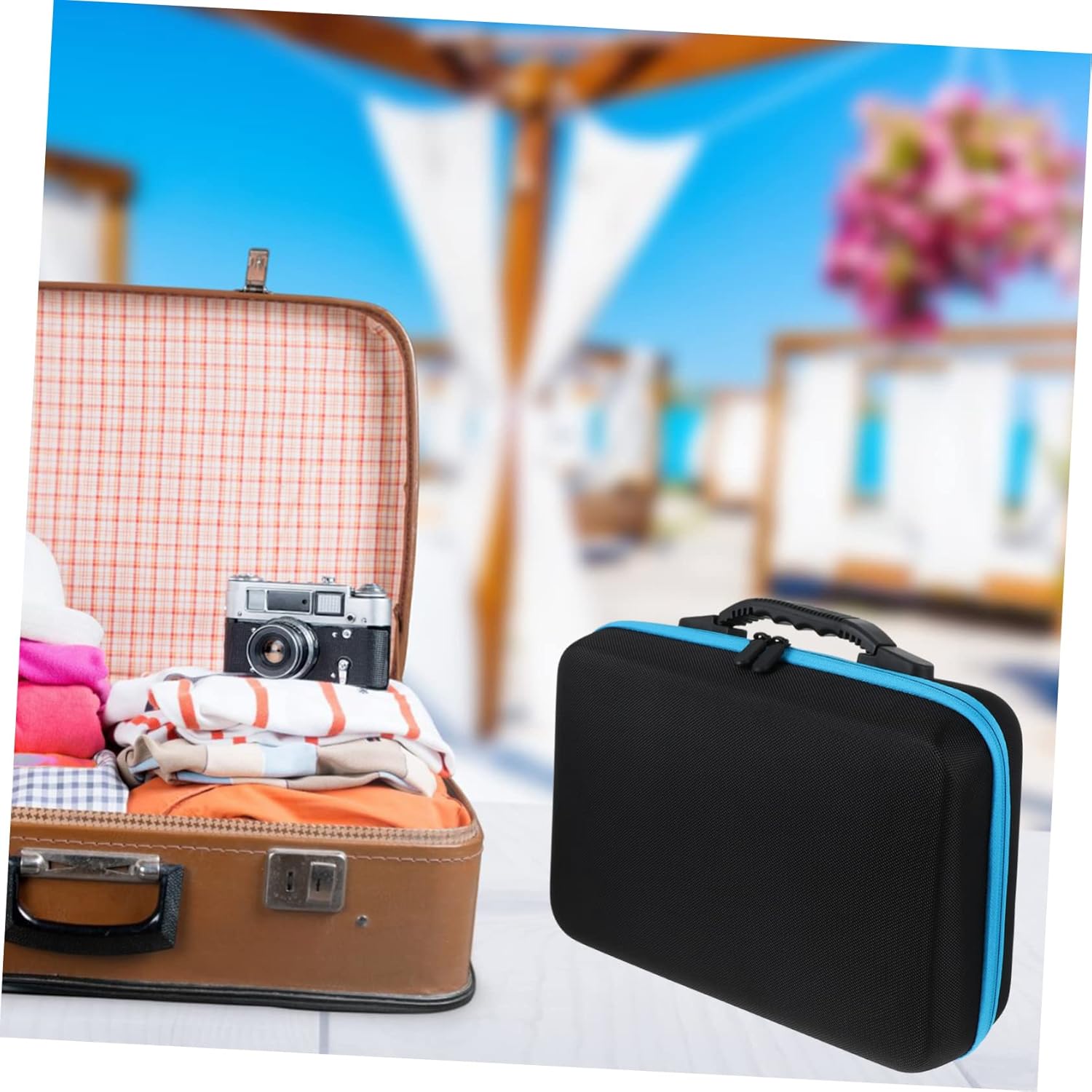 SAFIGLE Essential Oils Storage Bag Organizer Bottle Essential Oil Carrying Case Portable Travel Storage Pouch for Oils for Aromatherapy Collection and present Giving