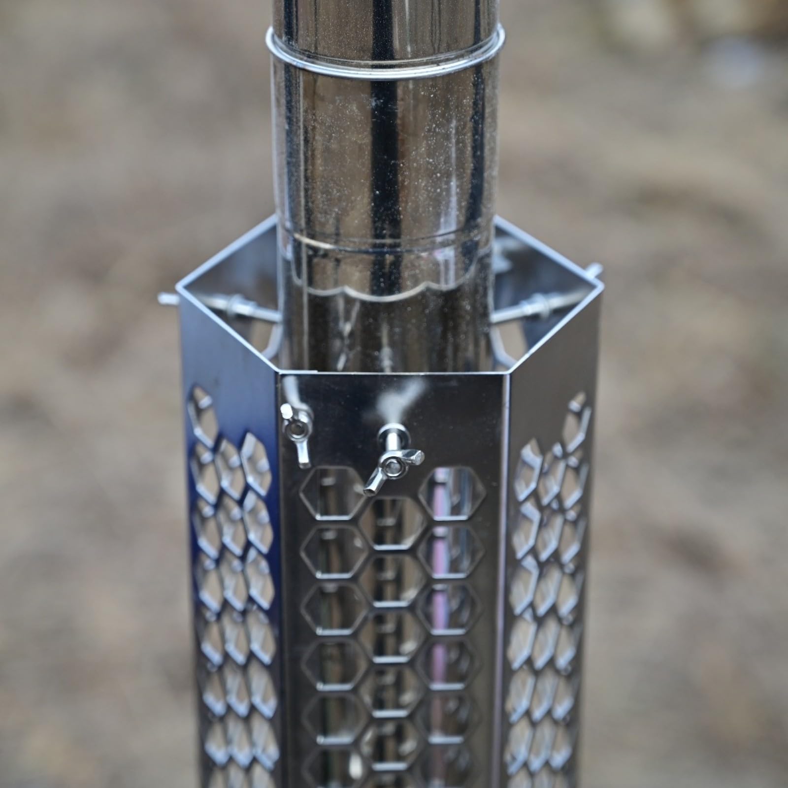 Copertura per Tubo Stufa Durevole | Struttura Smontabile Salvaspazio, Copertura con Accessori per Tubo di Scarico, Campeggio