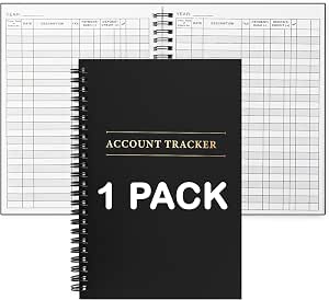 Expense Tracker Ledger Book - Finance Planner for Home Budget and Small Business (100 Pages, 1 Pack)