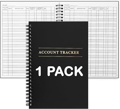 1 Pack Expense Tracker Ledger Book- Finance Book for Home Budget Tracking, Business Bookkeeping -Home Budget notebook, Finance Planner- Expense Ledger for Small Business Bookkeeping 100 Pages 1 Pack