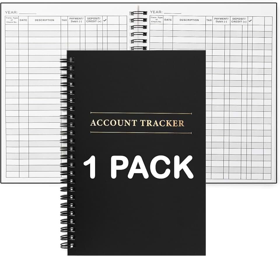 1 Pack Expense Tracker Ledger Book- Finance Book for Home Budget Tracking, Business Bookkeeping -Home Budget notebook, Finance Planner- Expense Ledger for Small Business Bookkeeping (100 Pages 1 Pack)