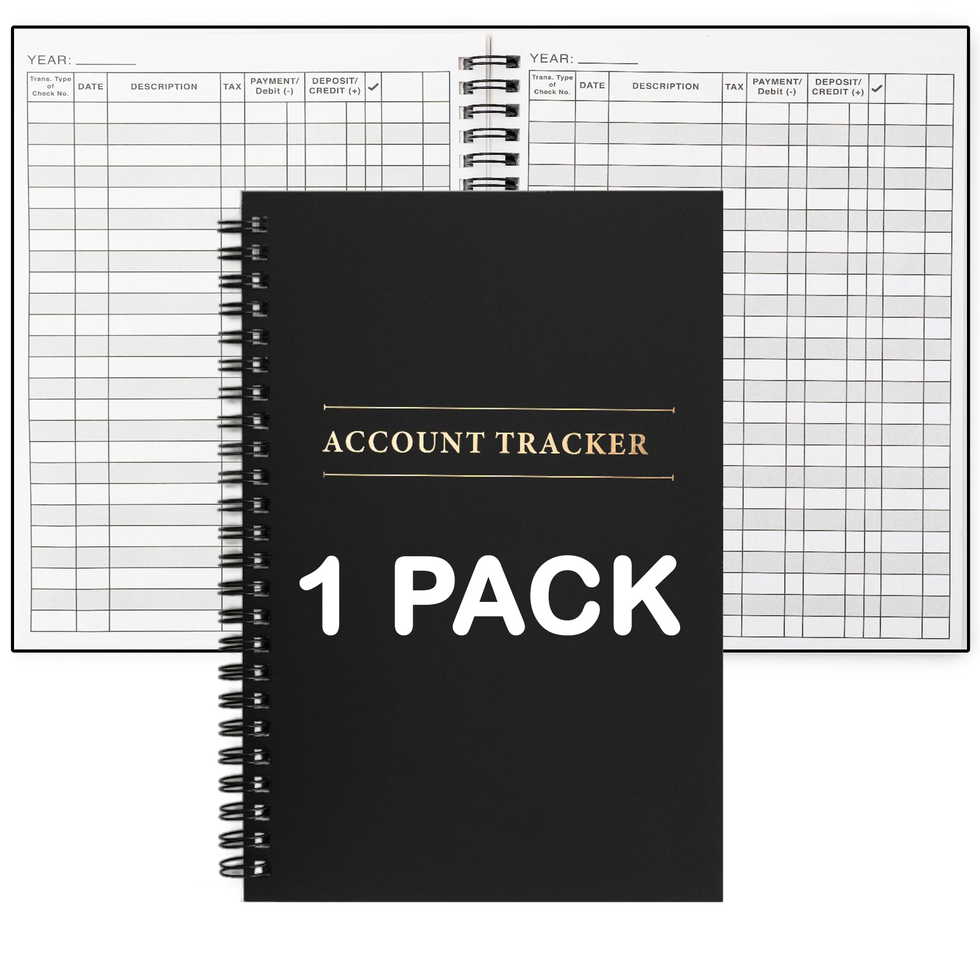 1 Pack Expense Tracker Ledger Book- Finance Book for Home Budget Tracking, Business Bookkeeping -Home Budget notebook, Finance Planner- Expense Ledger