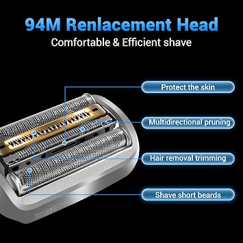 94M Replacement Heads Compatible with Series 9 Electric Shaver Replacement blades,for s9 Sport Replacement Head and Series 9 Pro Electric Razors 9290cc,9291cc,9370cc,9293s,9385cc,9390cc