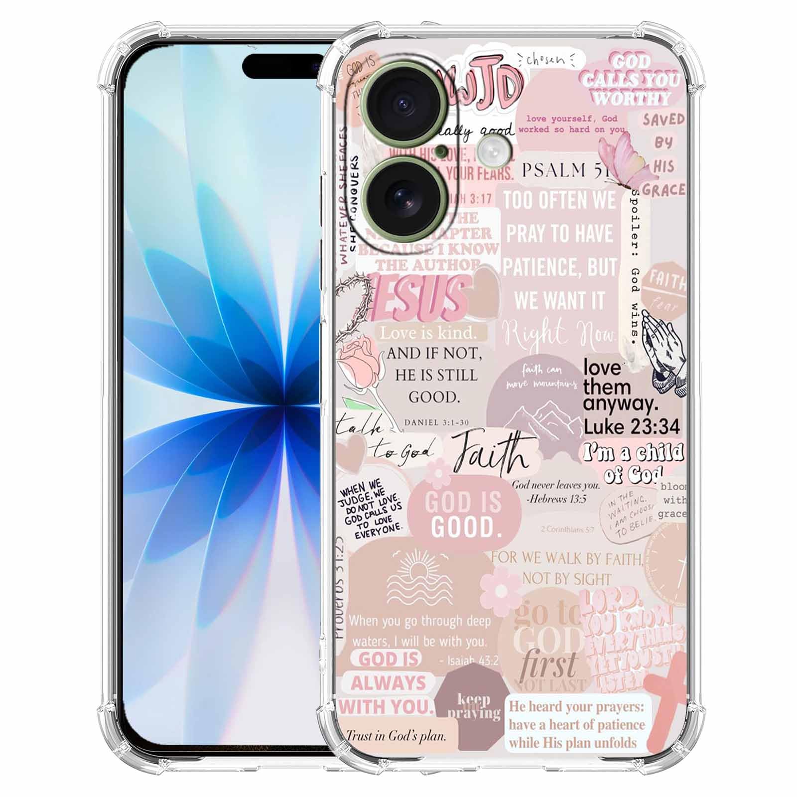 Coque iPhone 17 antichoc évite rayures motif chrétien durable - 6