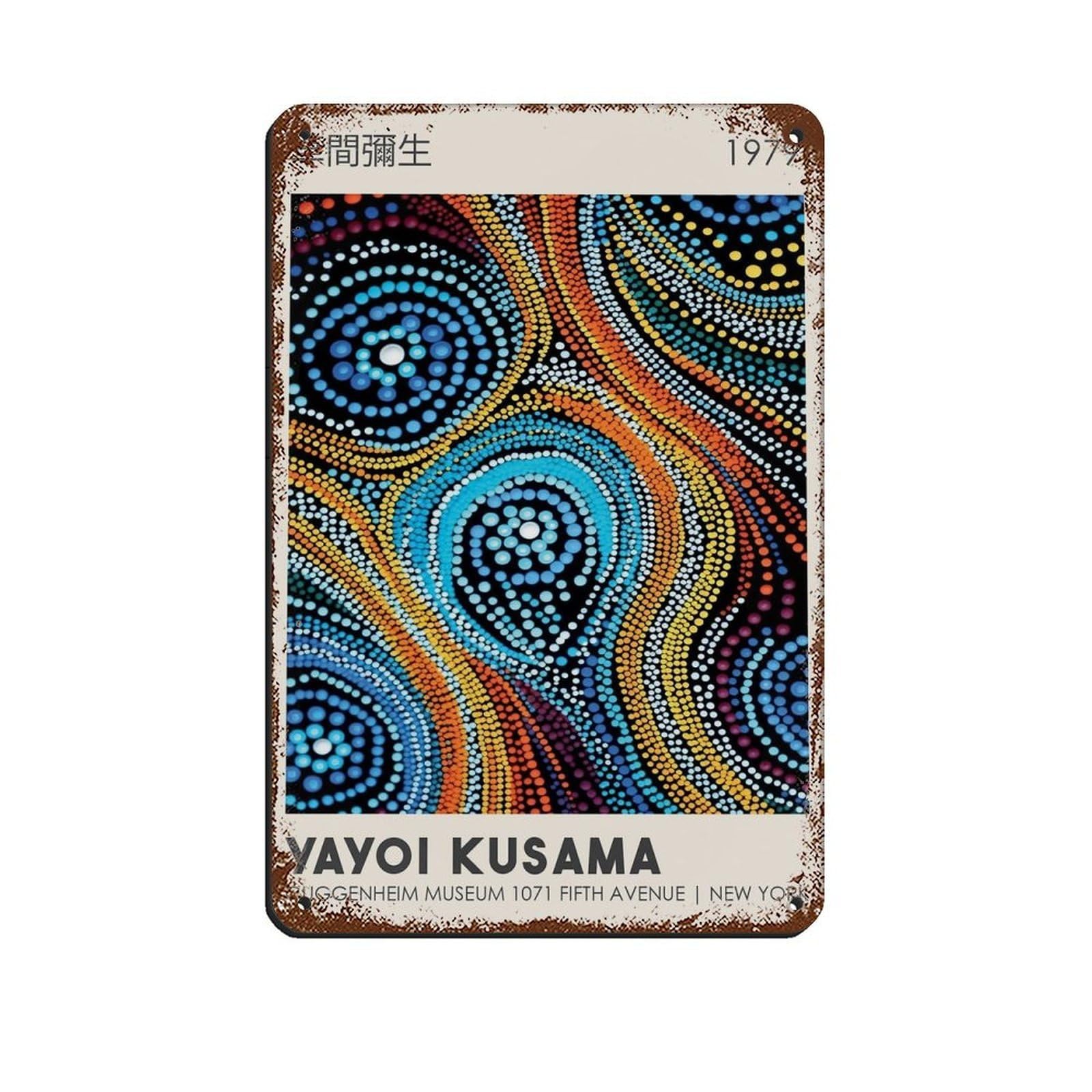 Japanese Decor, Japanese Art, Turquoise Art Tin Sign Vintage Metal Pub Club Cafe Bar Home Wall Art Decoration Poster Retro 8x12inch(20x30cm)