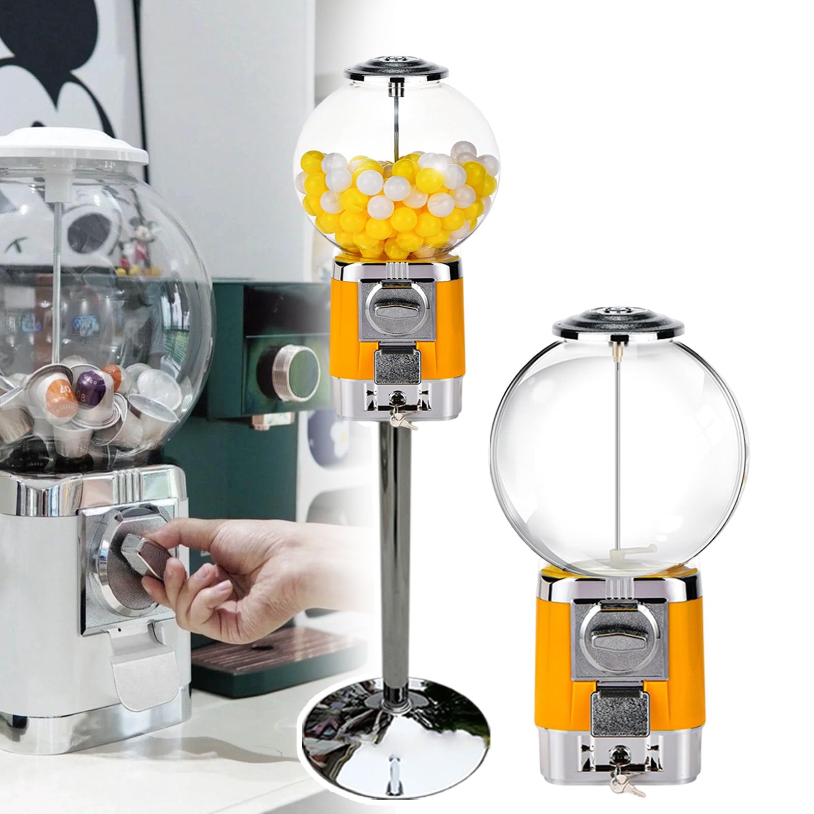 Dispensador de cápsulas de café, capacidad para 240 cápsulas con soporte y conchas para uso doméstico o comercial
