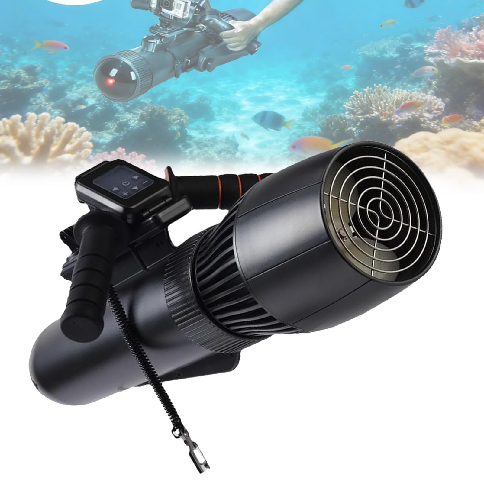 Set di Propulsori Subacquei, Propulsori per Immersioni E Nuoto, Scooter Subacqueo da 500 W/700 W, Attrezzatura Subacquea con Motore Brushless, per Piscina E Mare 500W10000mAh