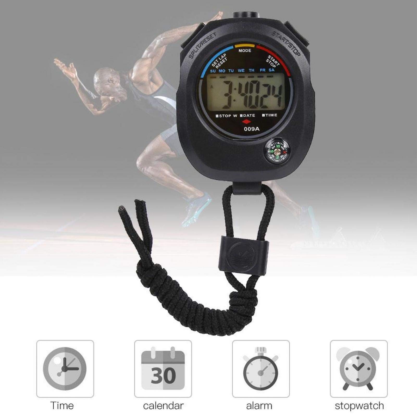 Running Watch 2-Pack Digital Stopwatch Timer – Multifunction Handheld ...