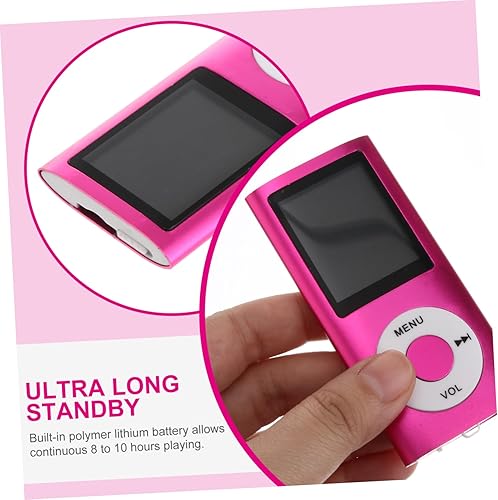 Miniatura 9 de POPETPOP Reproductor digital compacto con pantalla portátil de música y visor de fotos Puerto USB Diseño ligero Rosa