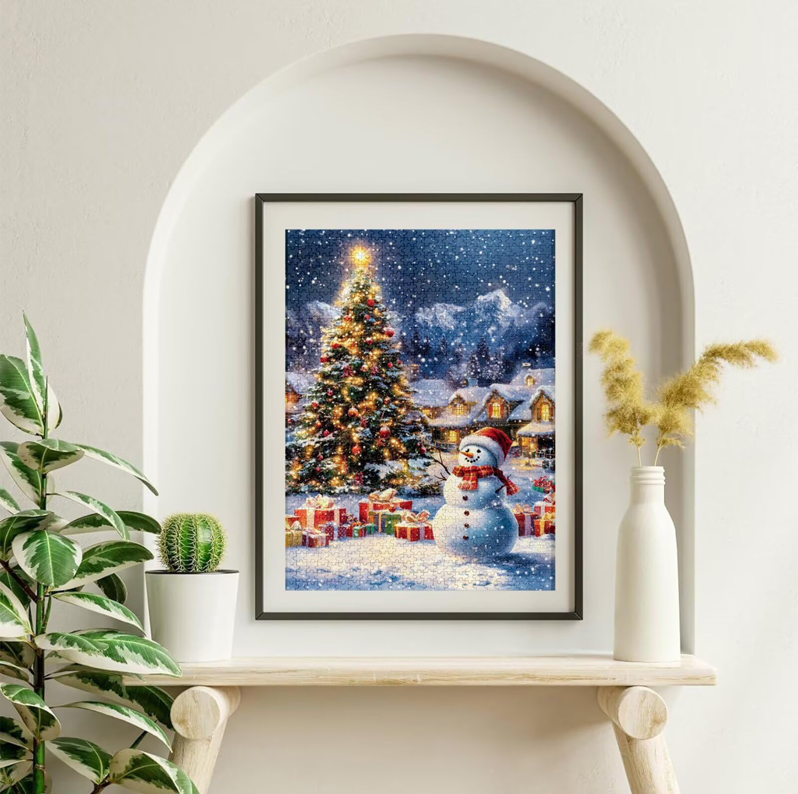 Puzzle Noël 3000 Pièces Adultes, Puzzle 3000 Pièces pour Adultes et Enfants à Partir de 14 Ans, Cadeau Puzzles Bois de Qualité Supérieure avec Une Boîte d'emballage Exquise, Cadeau Femme/Homme H-7309