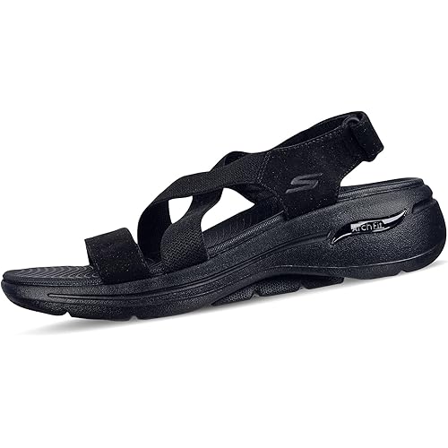 Skechers Women's Go Walk Arch Fit - Treasured Black 7 M