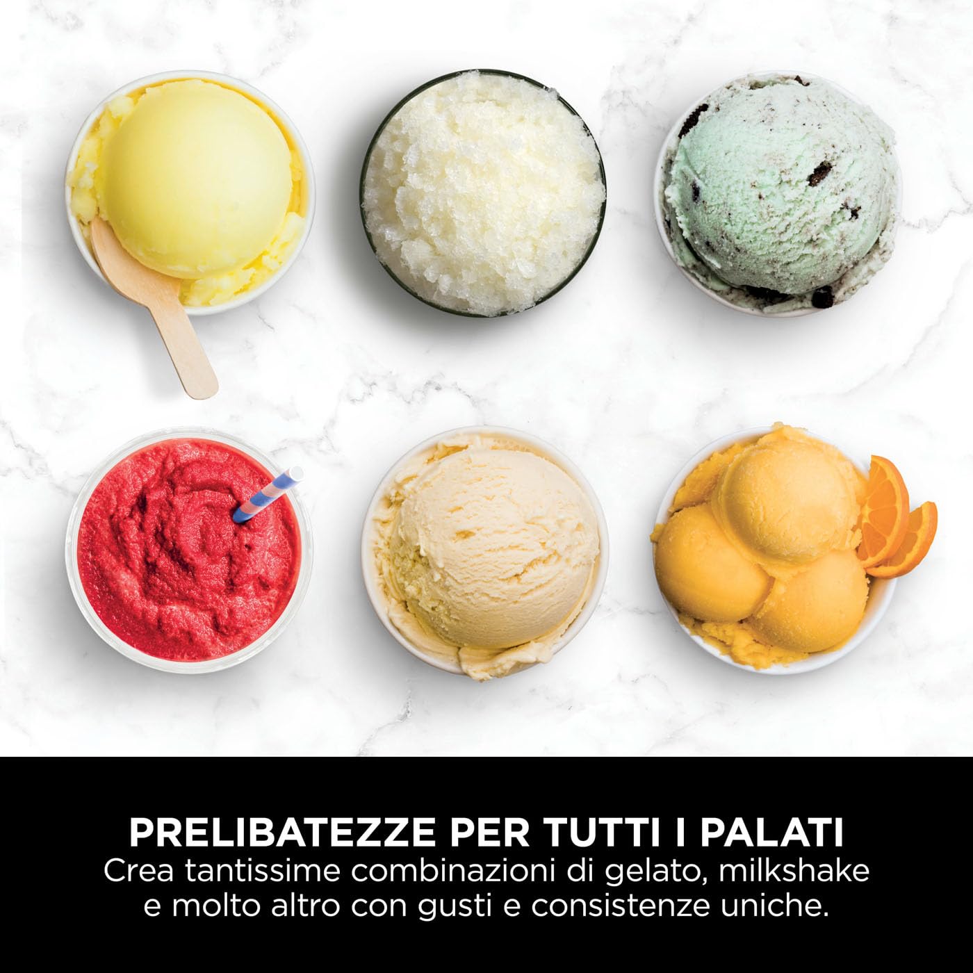 Ninja CREAMi Deluxe, Gelatiera con 10 Programmi, Argento, NC502EU