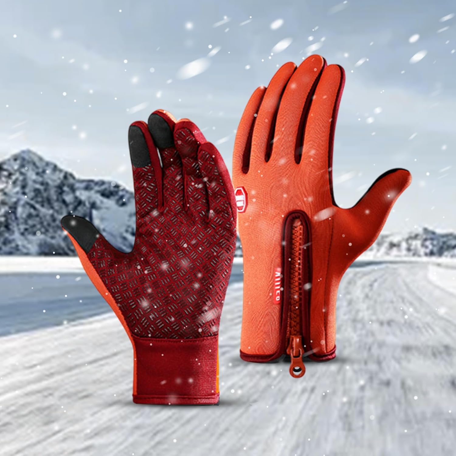 Insulated Thermal Winter Gloves with Touchscreen Compatibility – Waterproof Design for Outdoor Sports