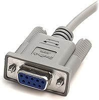 Vista 7 de StarTech.com 1 Port USB to Serial RS232 Adapter & 10' RS232 Serial Null Modem Cable - Null Modem Cable - DB-9 (F) to DB-9 (F) - 10 ft (SCNM9FF)