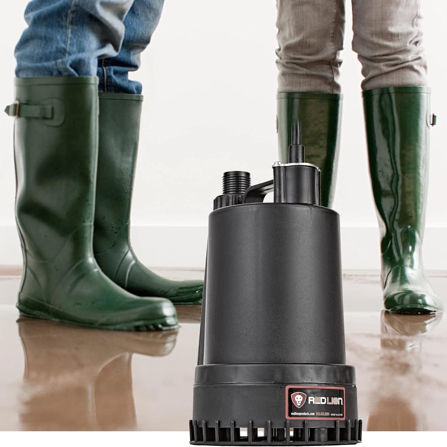 Blасk Frіdау - 60% оƒƒ Red Lion 14942731 RL-MP16 115 Volt, 1/6 HP, 1300 GPH Thermoplastic Submersible Utility Pump, 8-Ft. Cord, Black