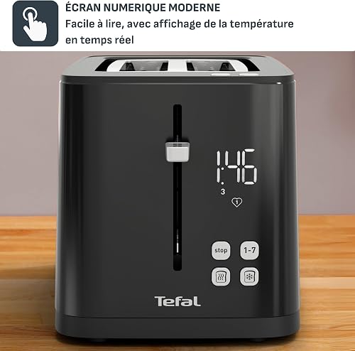 Tefal - Smart'n Light - 2-slot toaster with digital display - Black - 3