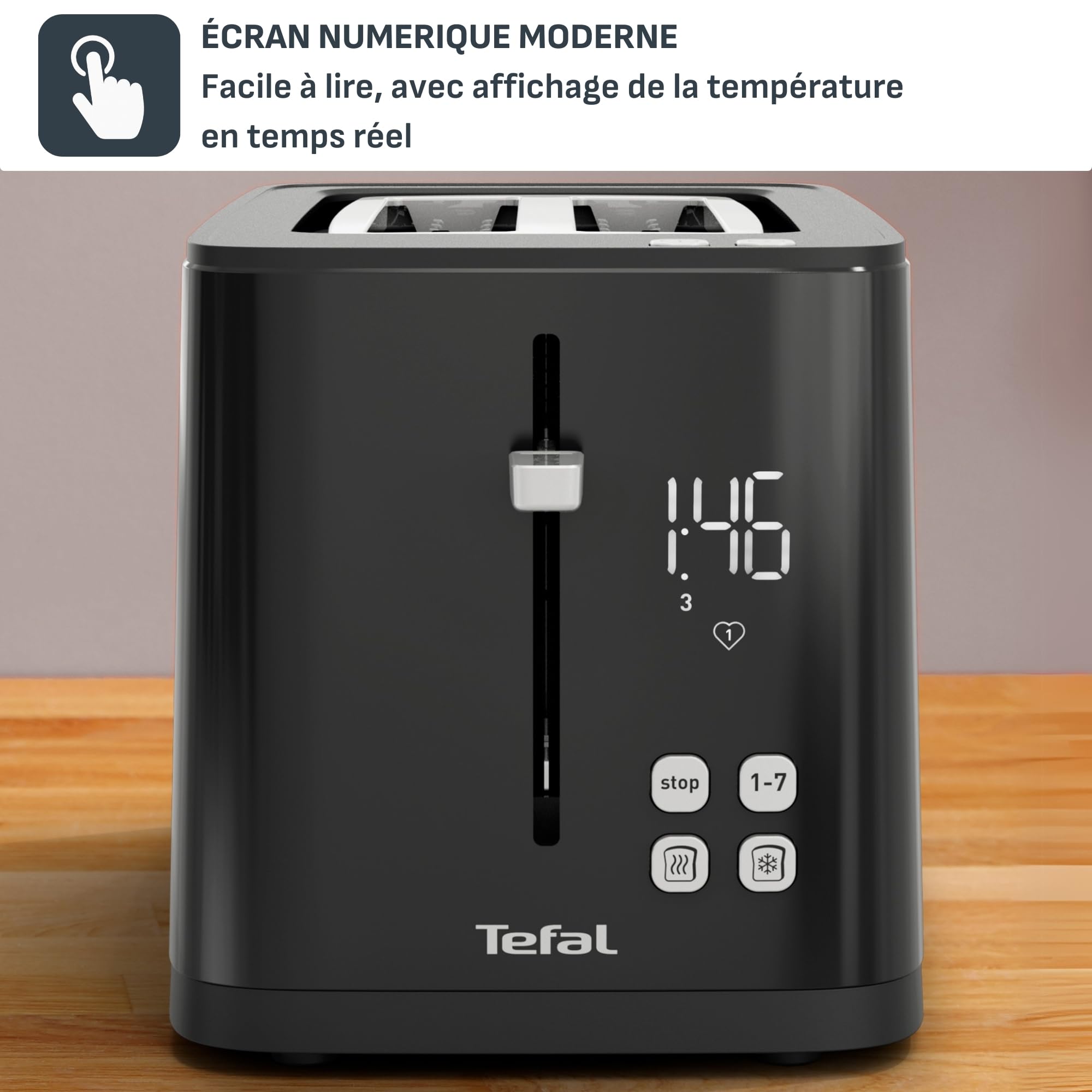 Grille-pain Et Mini-Four Tefal 2-en-1 - Acier Inox, 6 Niveaux Dorage, 210°C - Parfait Pour Petits Espaces
