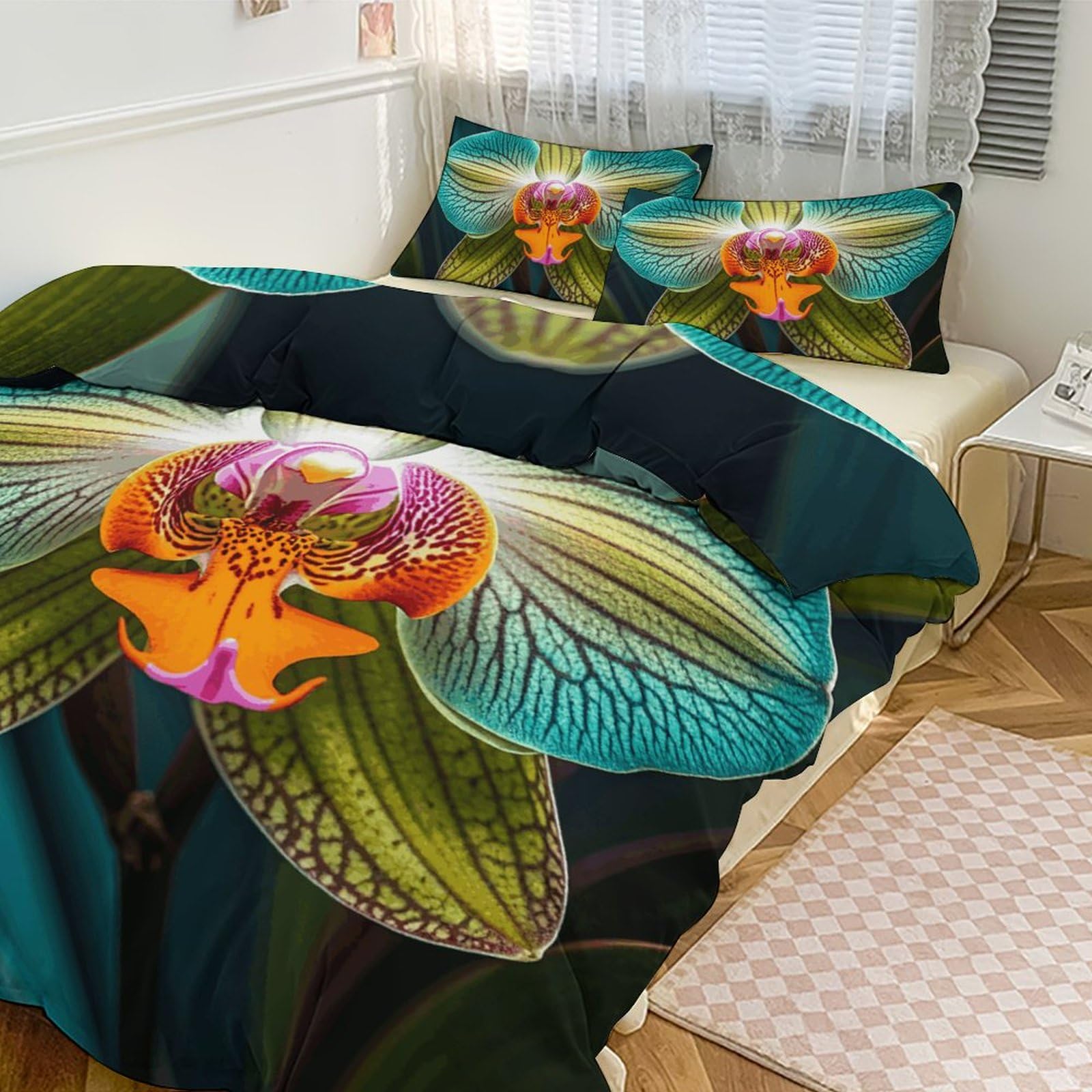 Parure de lit 3 pièces haut de gamme couette épaisse imprimée