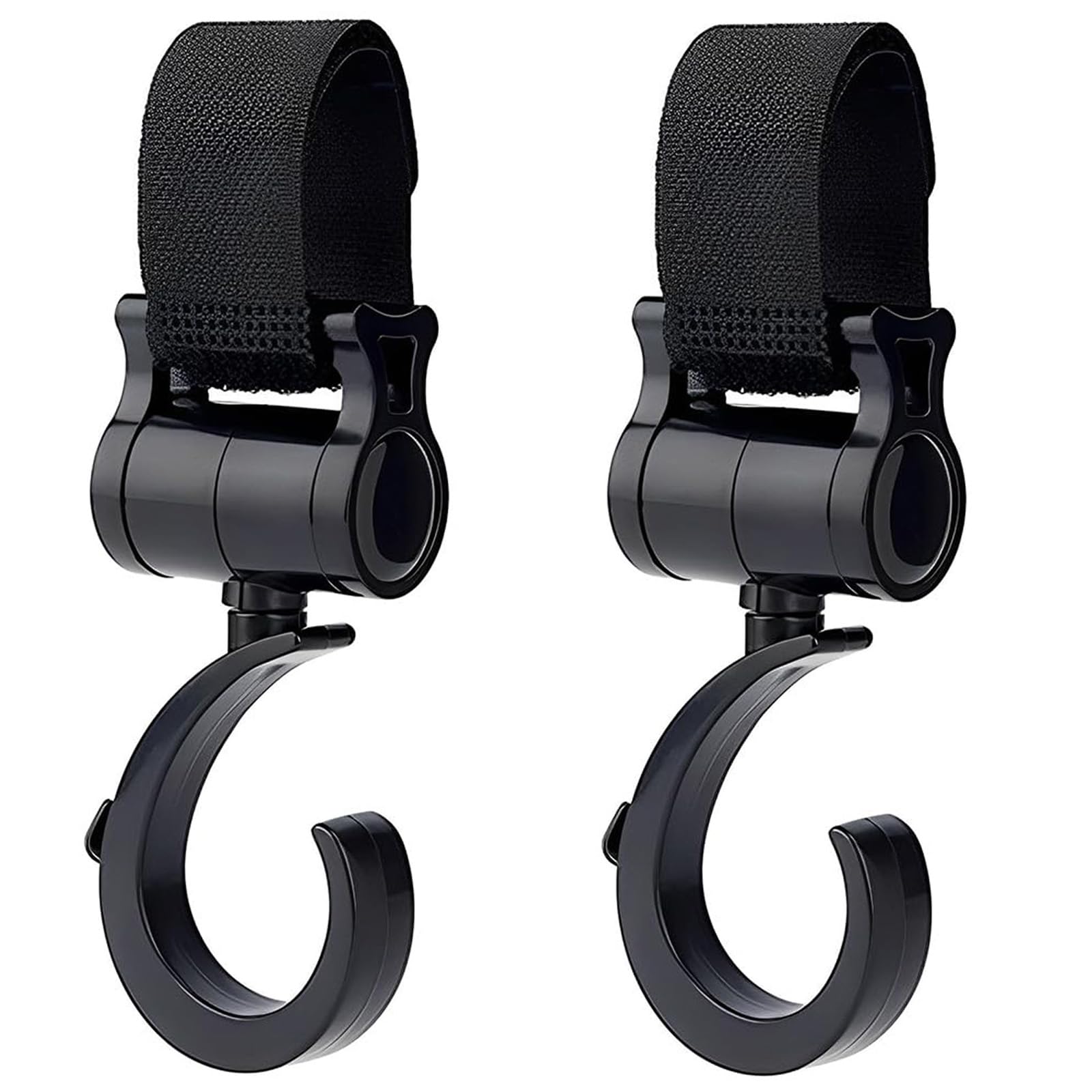 Gancio per Passeggino,2 pcs Ganci Passeggino Ganci Passeggino Rotanti Moschettone Passeggino Accessori per Passeggini,Vestibilità Universale
