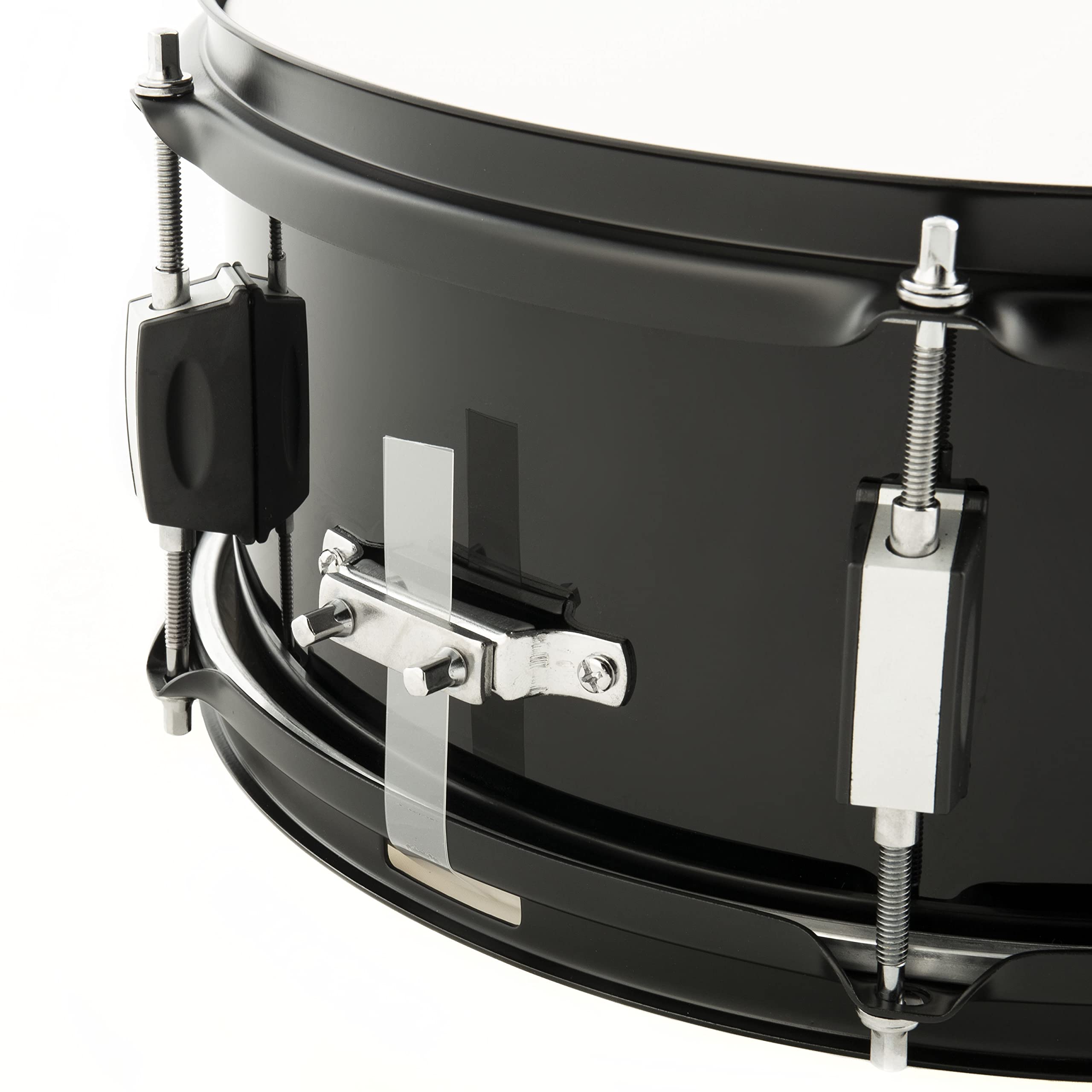 Fame First Step Snare Drum, 13"x5,5", Piano Black, Mischholz Kessel, Aluminium Hardware, Stahl Spannreifen, 6 Spannschrauben, Ideal für Anfänger und Musikschulen"