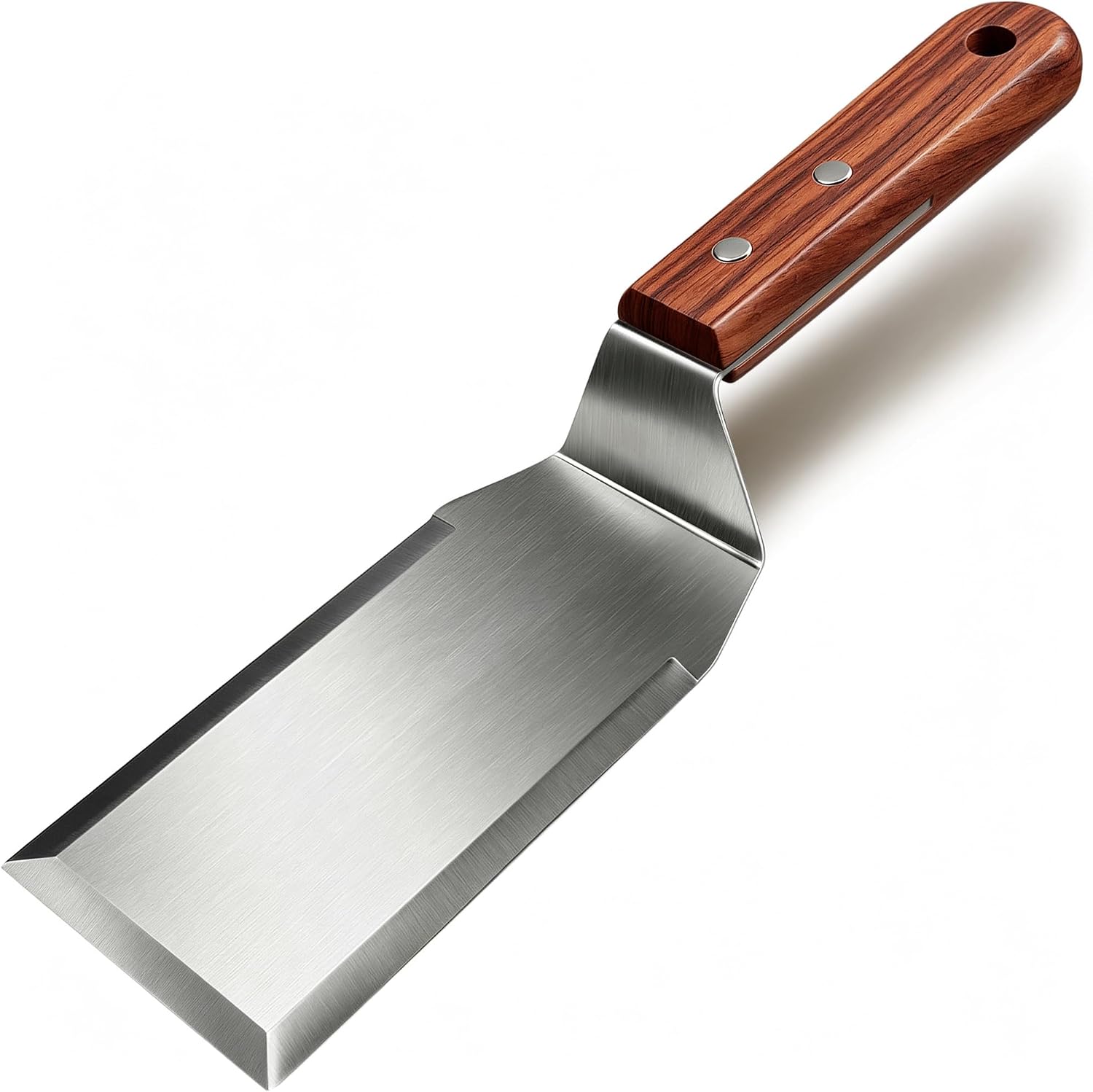 Solid Stainless Steel Griddle Spatula Burger Turner,Blade:5.3"L×2.8"W