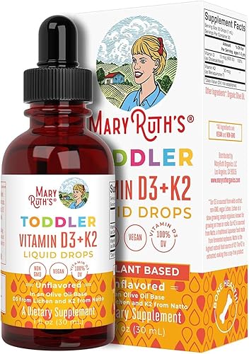 Miniatura 5 de MaryRuths - Paquete de gotas líquidas de vitamina C para niños pequeños y vitamina D3  K2 en aerosol para niños pequeños apoyo inmunológico para