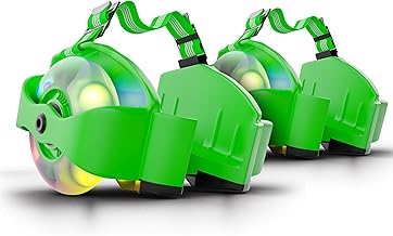 Tygatec Flashing LED Wheels Roller Skates - Light-Up Adjustable Skates for Kids & Adults - Glowing Colorful Wheels for Night Skating - Inline Skates with Illuminated Wheels for Fun Outdoor Activities