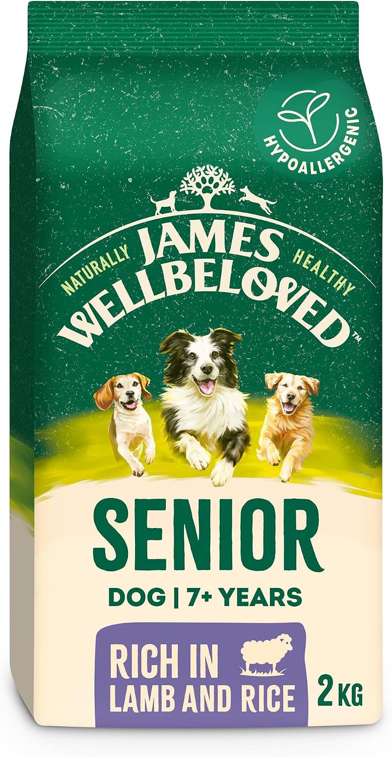 James Wellbeloved Dog Senior Hypoallergenic Dry Food Lamb and Rice 2 kg
