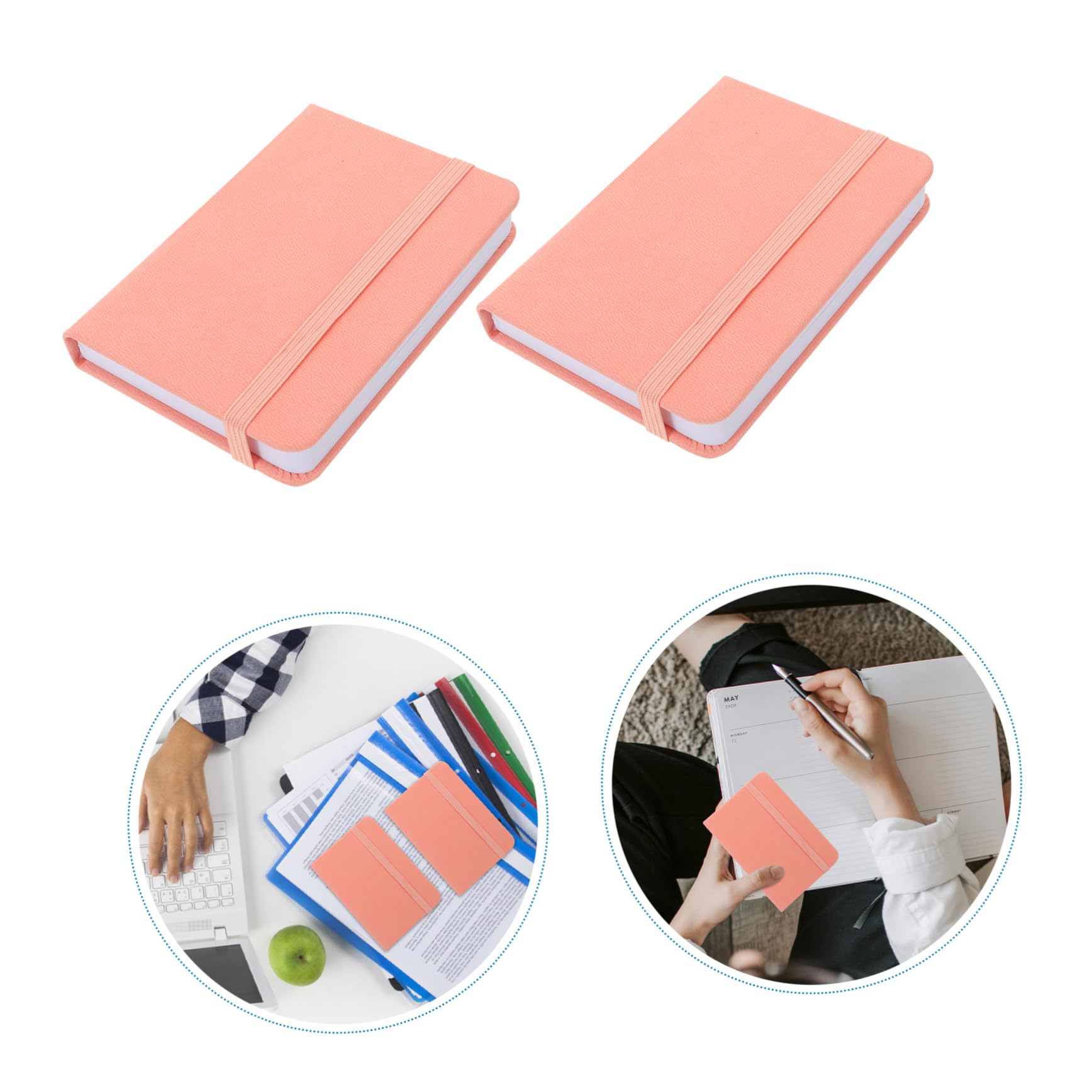 OSALADI Carnet de Poche A7 10pcs Pu Cuir Marron, Carnet de Voyage | Présent Rentrée, Planificateur de Gestion du Temps, Petit Carnet Journal, Couverture Rigide, Pages Vierges