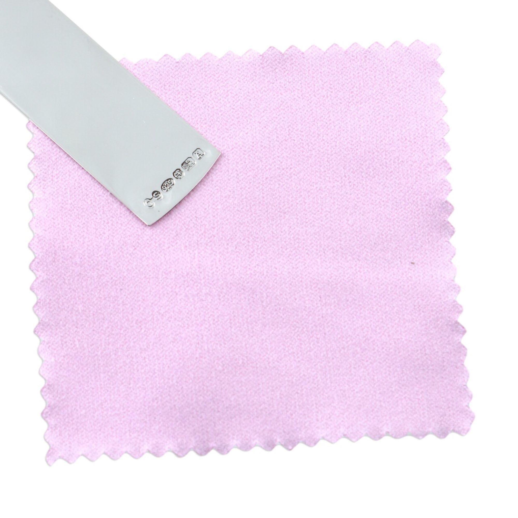 Cators Sterling Silver Bookmark - .925 Sterling Silver Bookmarks for Women & Men with 3X Coloured Tassels (Gold, Pink, Blue) & Small Polishing Cloth, 0.5mm Thick (Medium (80x20mm)) - Image 3