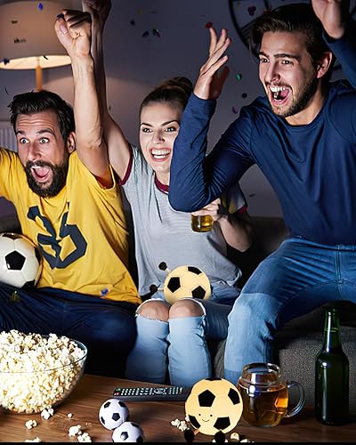 Miniatura 7 de YISUN Luz nocturna de fútbol para niños, lámpara de fútbol regulable, recargable, de silicona, luz nocturna, decoración del hogar, cumpleaños,