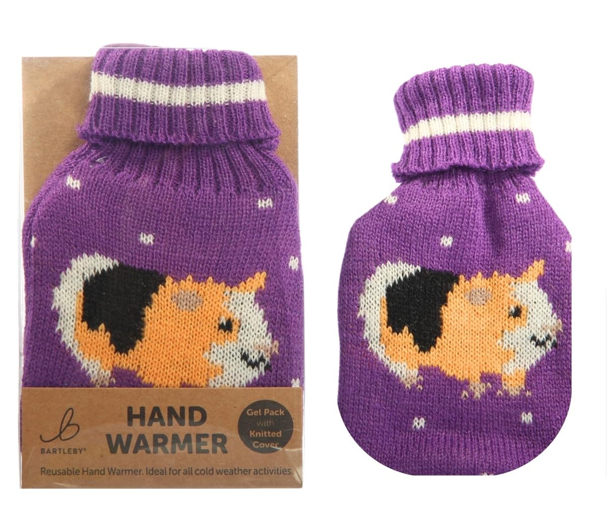 Reusable Hand Warmer Gel Pack With Knitted Cover - Guinea Pig