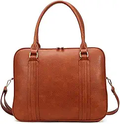 Bolsa Feminina Pasta Executiva para Notebook até 15.6” Reforçada Couro Ecológico para Trabalho, Reuniões e Dia a Dia