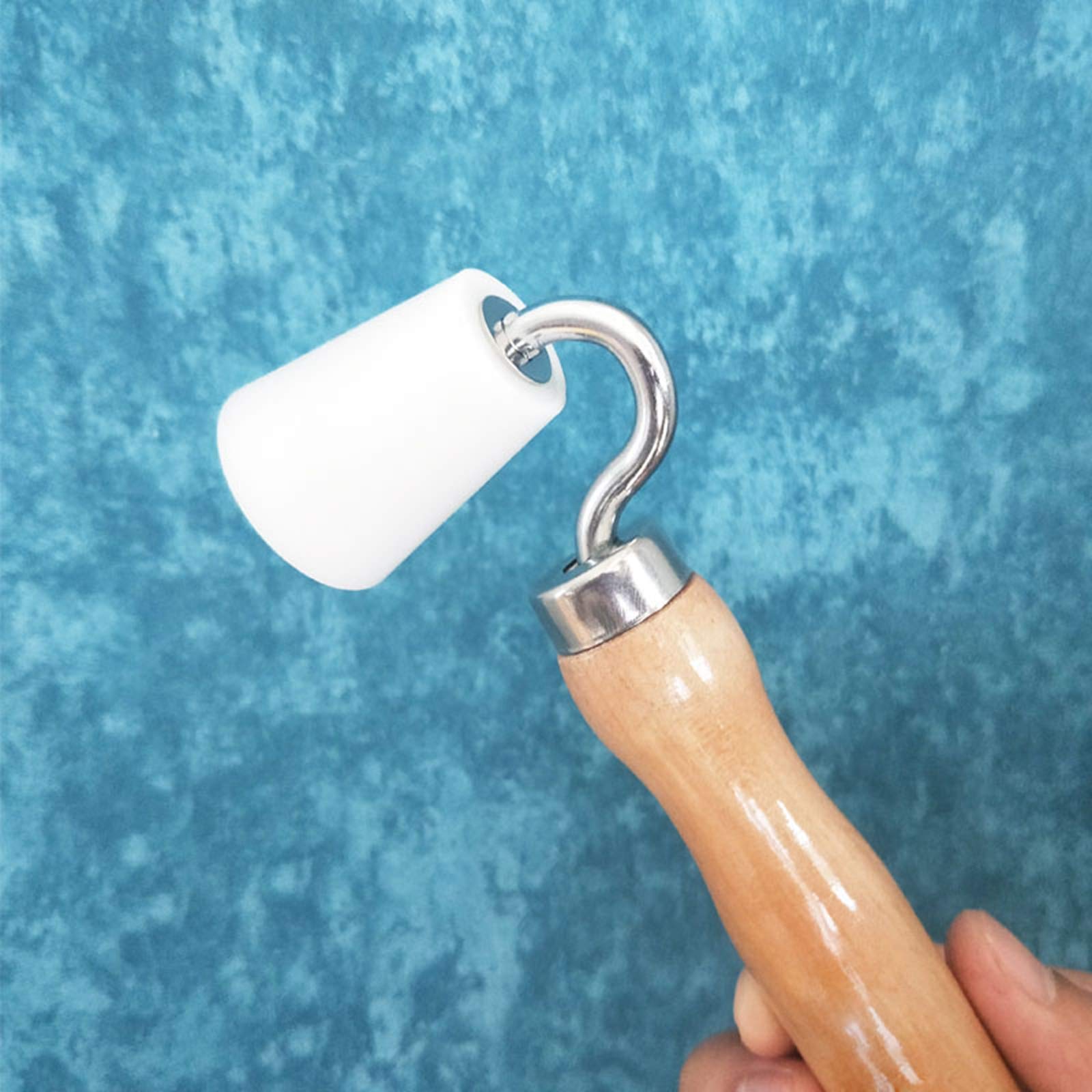 2-teiliger Nahtroller Mit Holzgriff – Für Tapeten, Vinyl, Schalldämmung