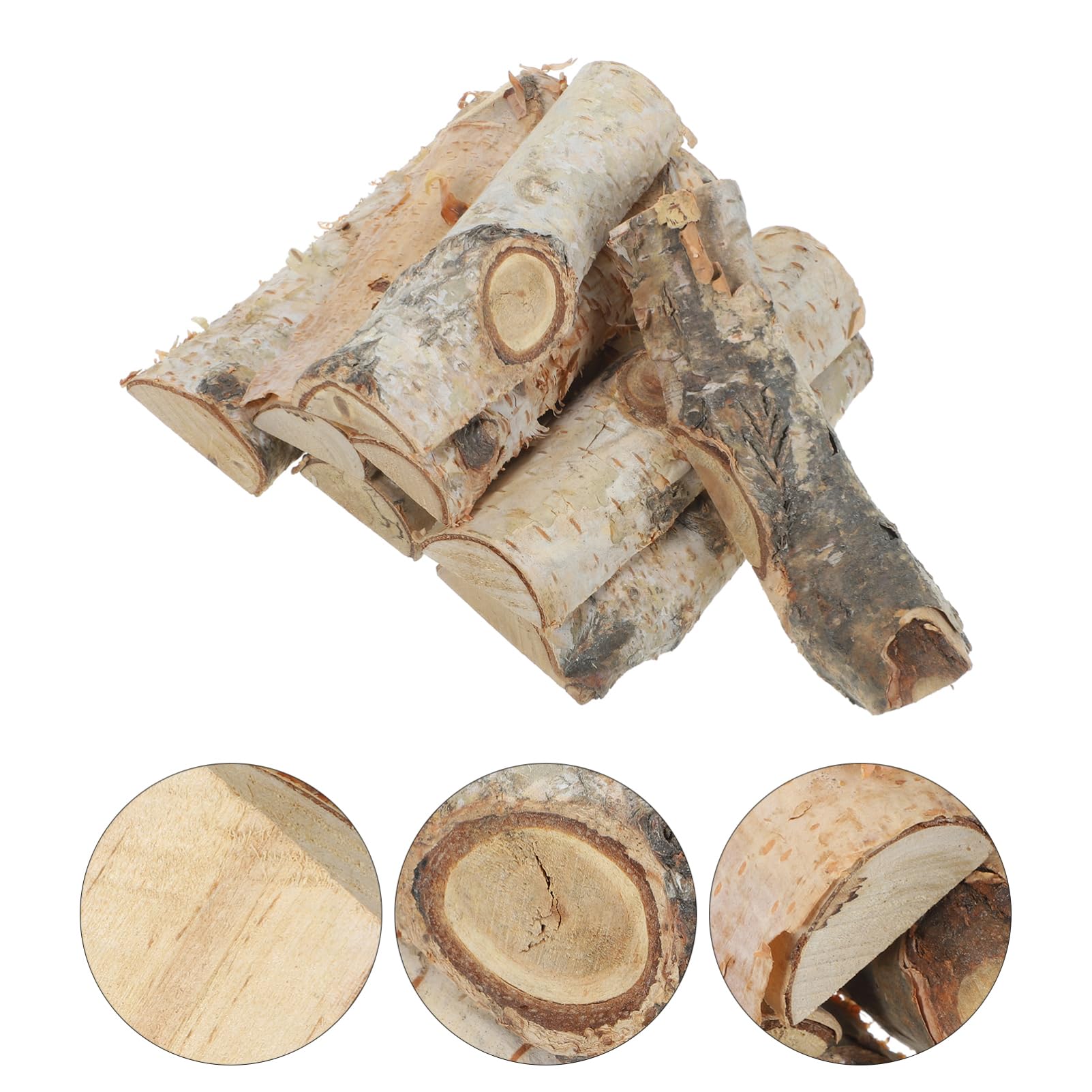 HAPINARY DIY Fish Tank Decorative Wood Natural Decor Christmas Small Wood Blocks Xmas Party