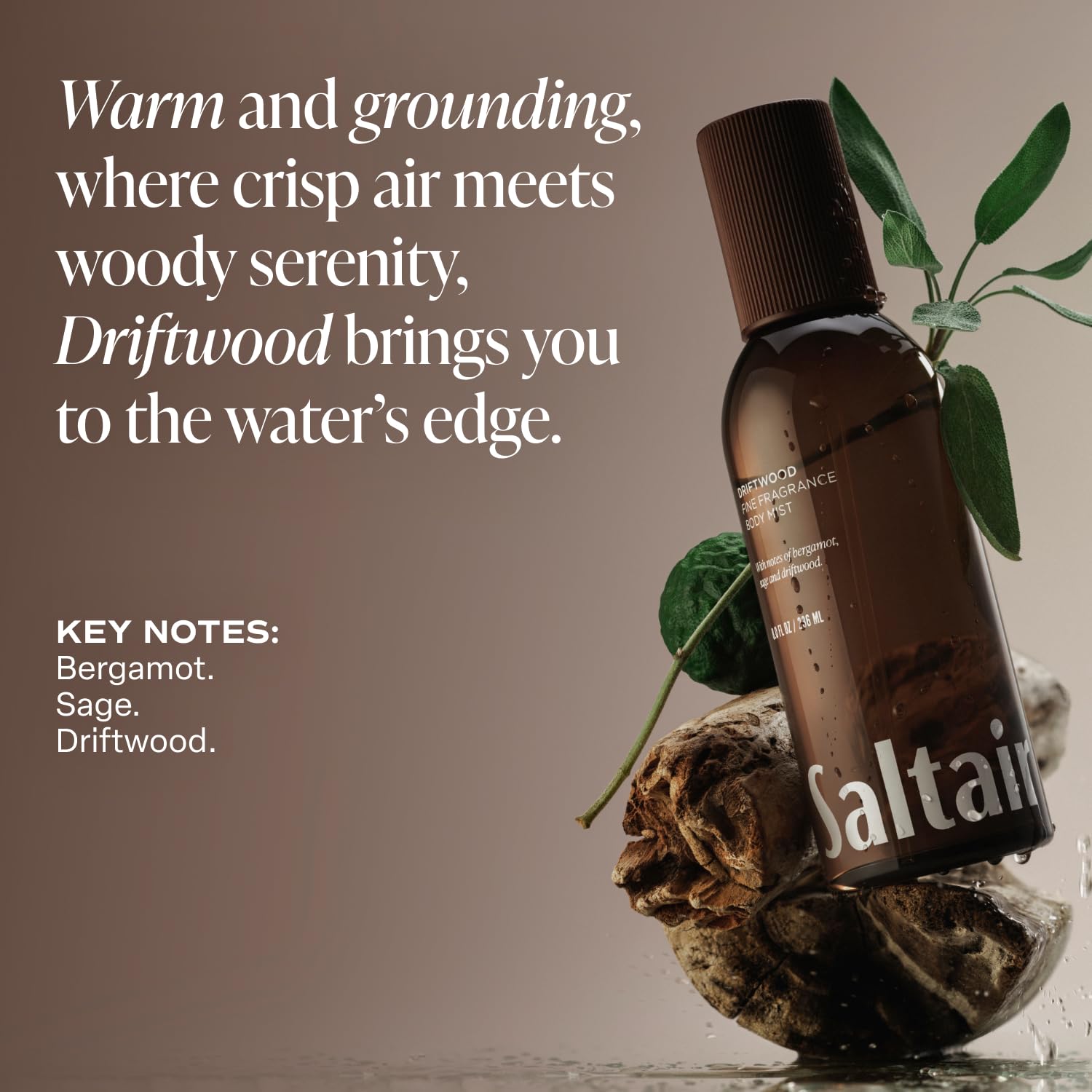 Saltair Body Mist 2 Pack – Fine Fragrance, Lightweight Body Spray Mist with Driftwood Scent. Long Lasting Perfume Mist – 2x 8oz Bottles - Image 5