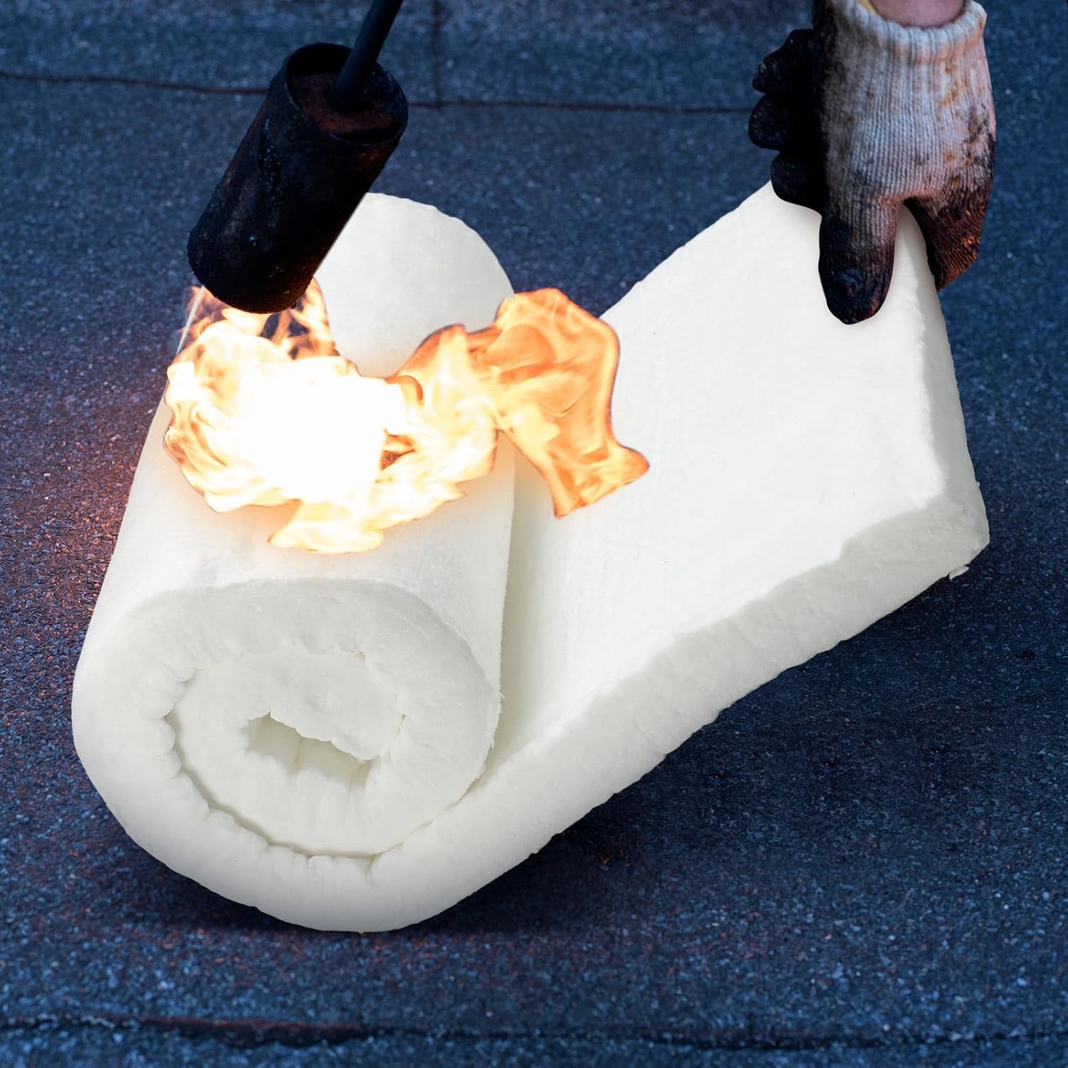 Fanfanwin Ceramic Fiber Insulation 2" Thick x 16" x 48", Fireproof Insulation Baffle Rated to 2400f Ceramic Fiber Blanket for Forge, Foundry, Stoves, Furnace, Kilns, Fire Bricks, Boilers, Kilns, Ovens