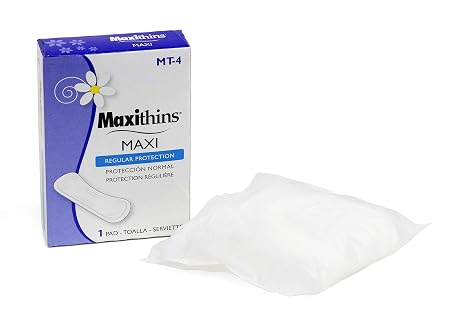 Evogen SAN NAP/Tampon Dual Dispenser and HOSPECO MT4 Maxithins Vended Sanitary Napkins #4 (Case of 250)