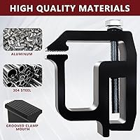 Vista 3 de Kikito Abrazaderas de montaje para tapa de camión para Silverado Sierra Dakota RamF150 F250 Titan Tacoma Tundra 6 piezas Abrazaderas de estante