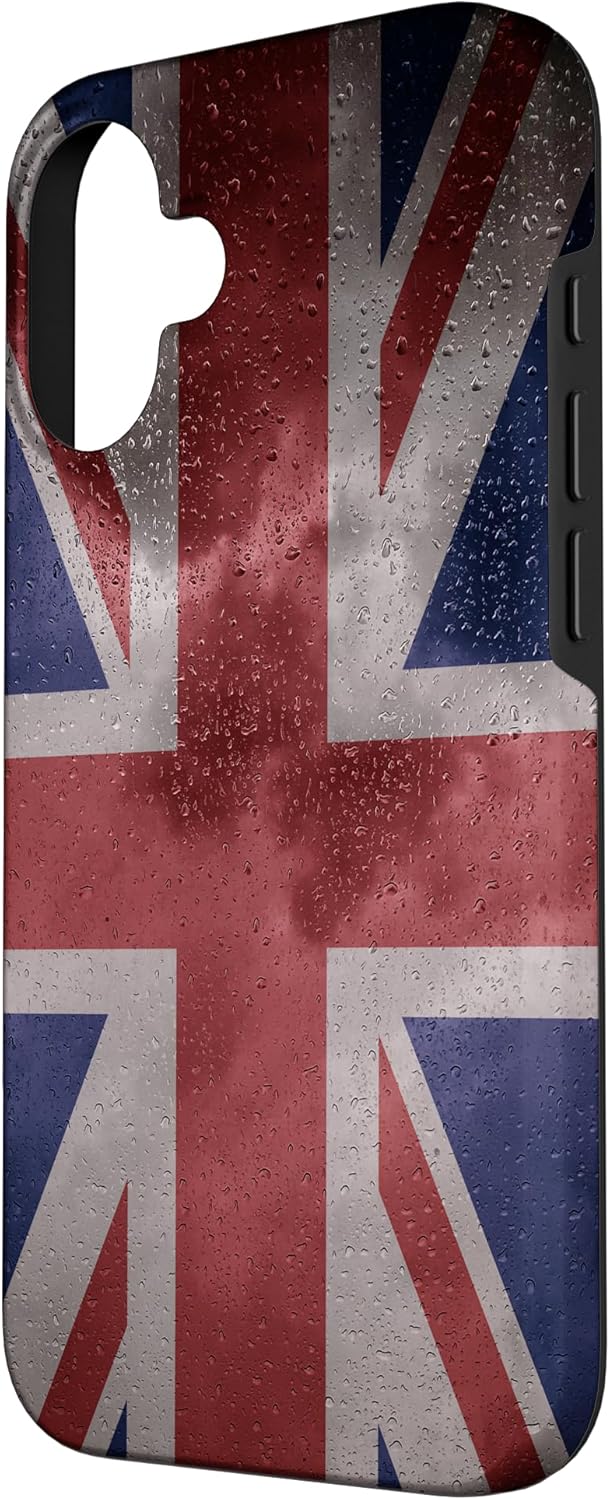 Britain Raindrop Style Flag - British Pride Case for iPhone 16