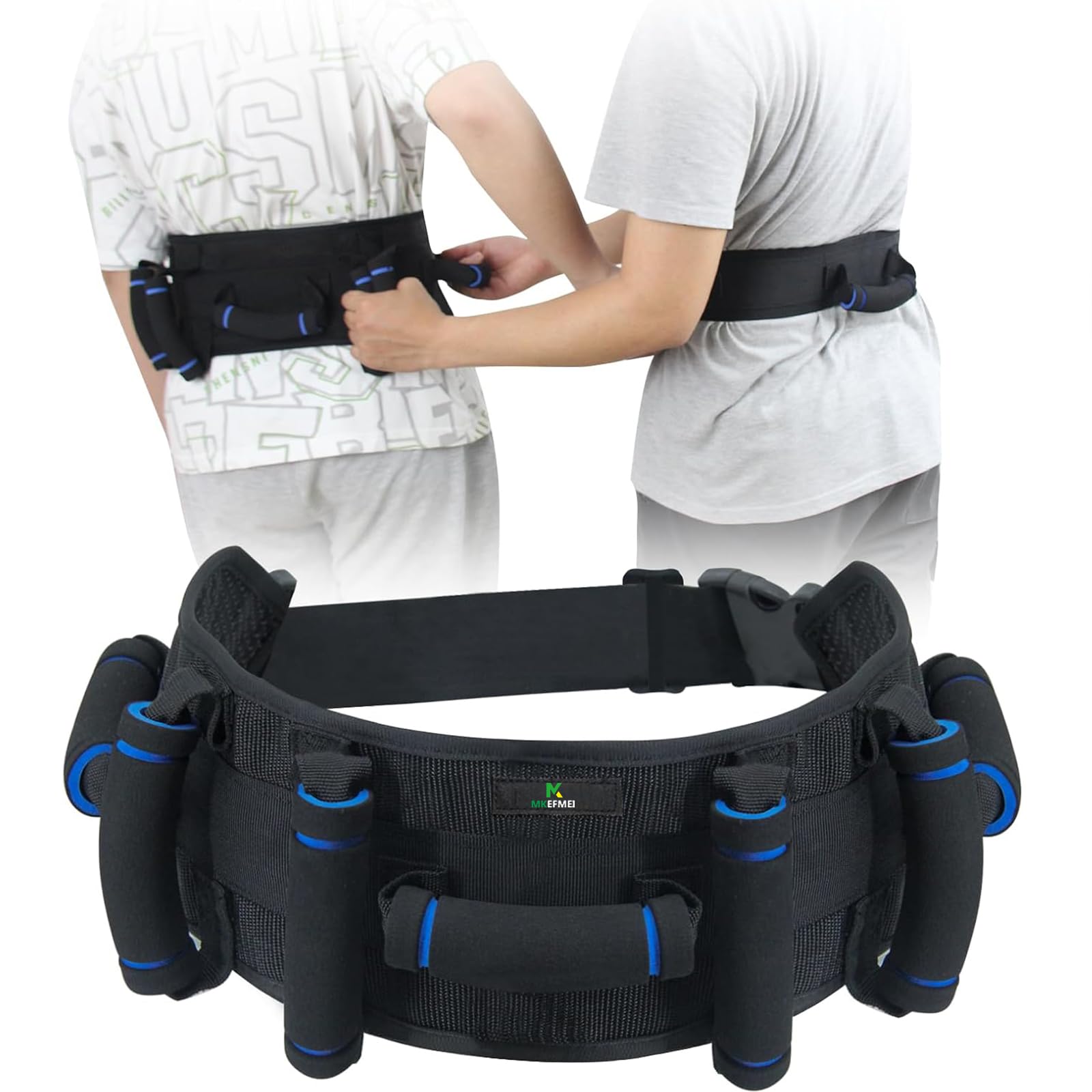 Transfer Belt for Seniors, Safety Walking Support with Quick Release Buckle