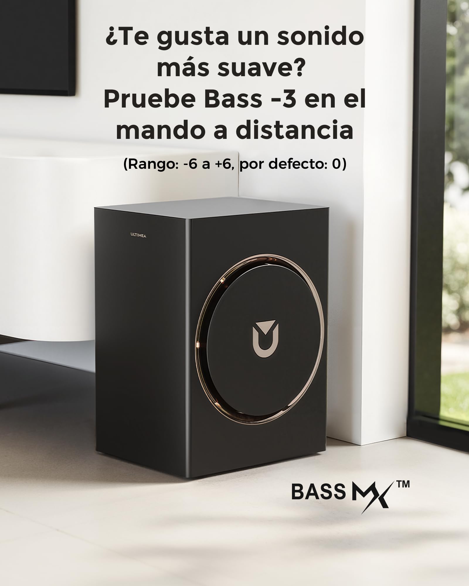 ULTIMEA 5.1.2ch Barra de Sonido con Dolby Atmos, Altavoces Superiores Up-Firing, Subwoofer Inalámbrico y 2 Traseros, 460W, HDMI eARC, BT 5.4, Sistema de Cine en Casa Skywave F40 Boom