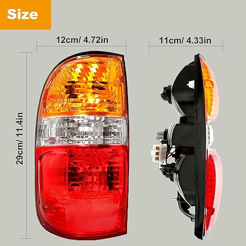 Miniatura 6 de AUTOXBERT Tacoma - Luz trasera compatible con Toyota Tacoma 2001-2004 2001 2002 2003 2004 luces traseras del lado del conductor y del pasajero,