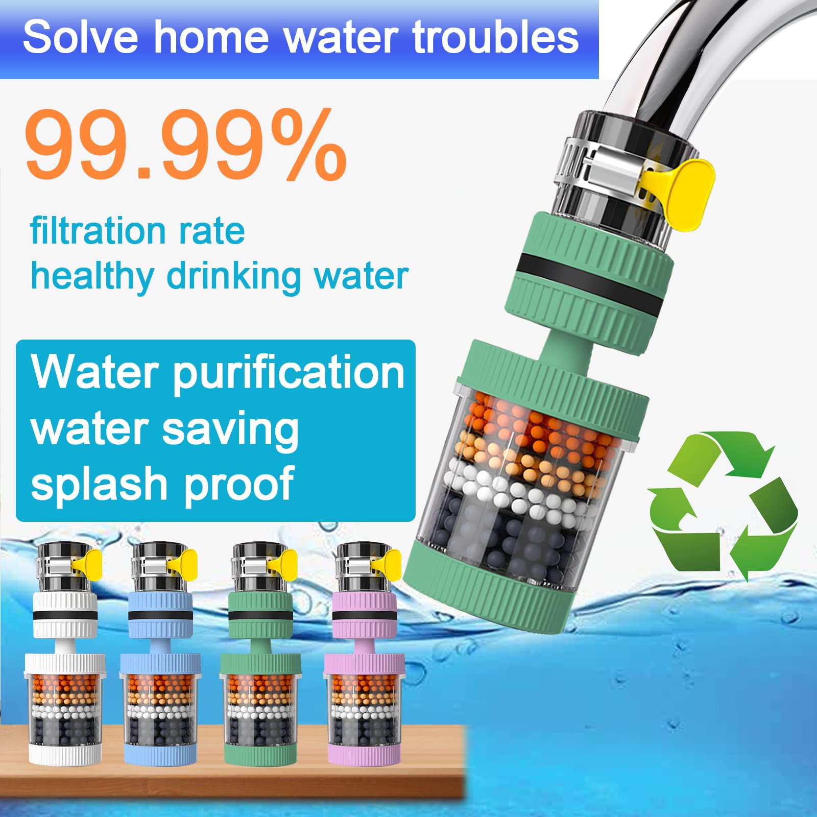 Faucet Tap Filter Sink Purifier Water Filter Dispenser Kitchen Penapis Air Kepala Paip Rumah I.119661402 - View #8