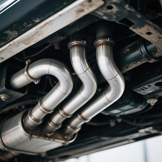 Acrux7 4 Pack 3 Inch 90 Degree Exhaust Pipes Stainless Steel Exhaust Elbow 1.5mm Thickness Mandrel Bend