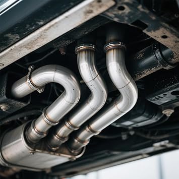 Acrux7 4 Pack 3 Inch 90 Degree Exhaust Pipes Stainless Steel Exhaust Elbow 1.5mm Thickness Mandrel Bend