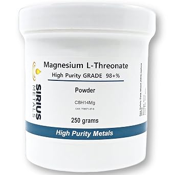 المغنيسيوم L-Threonate 250g 98٪ نقاء