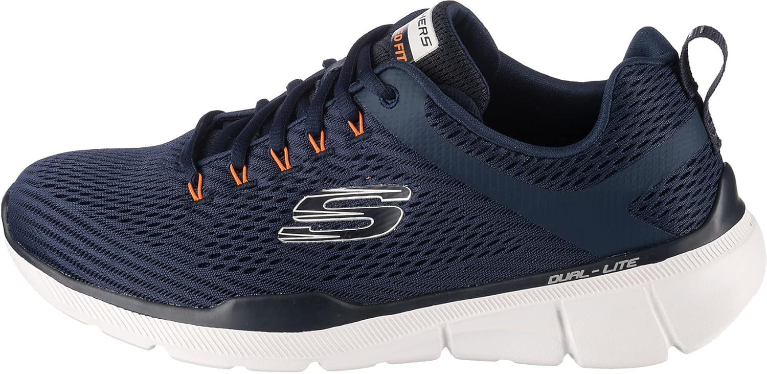 Skechers Men's Equalizer 3.0 Oxford 11 Navy/Orange